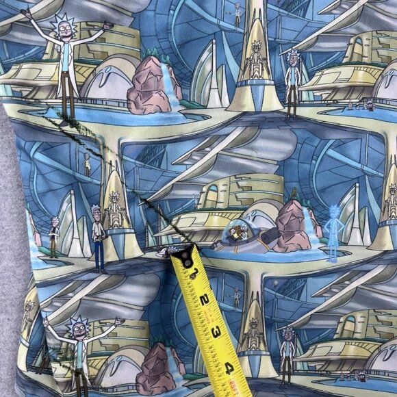 RSVLTS Rick and Morty Short Sleeve Button Up Shirt Mens M Cartoon - Picture 4 of 7